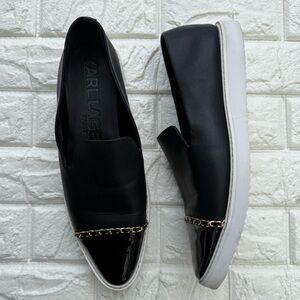 KARL LAGERFELD PARIS Caralee Cap Toe Sneaker Loafers size 11 M